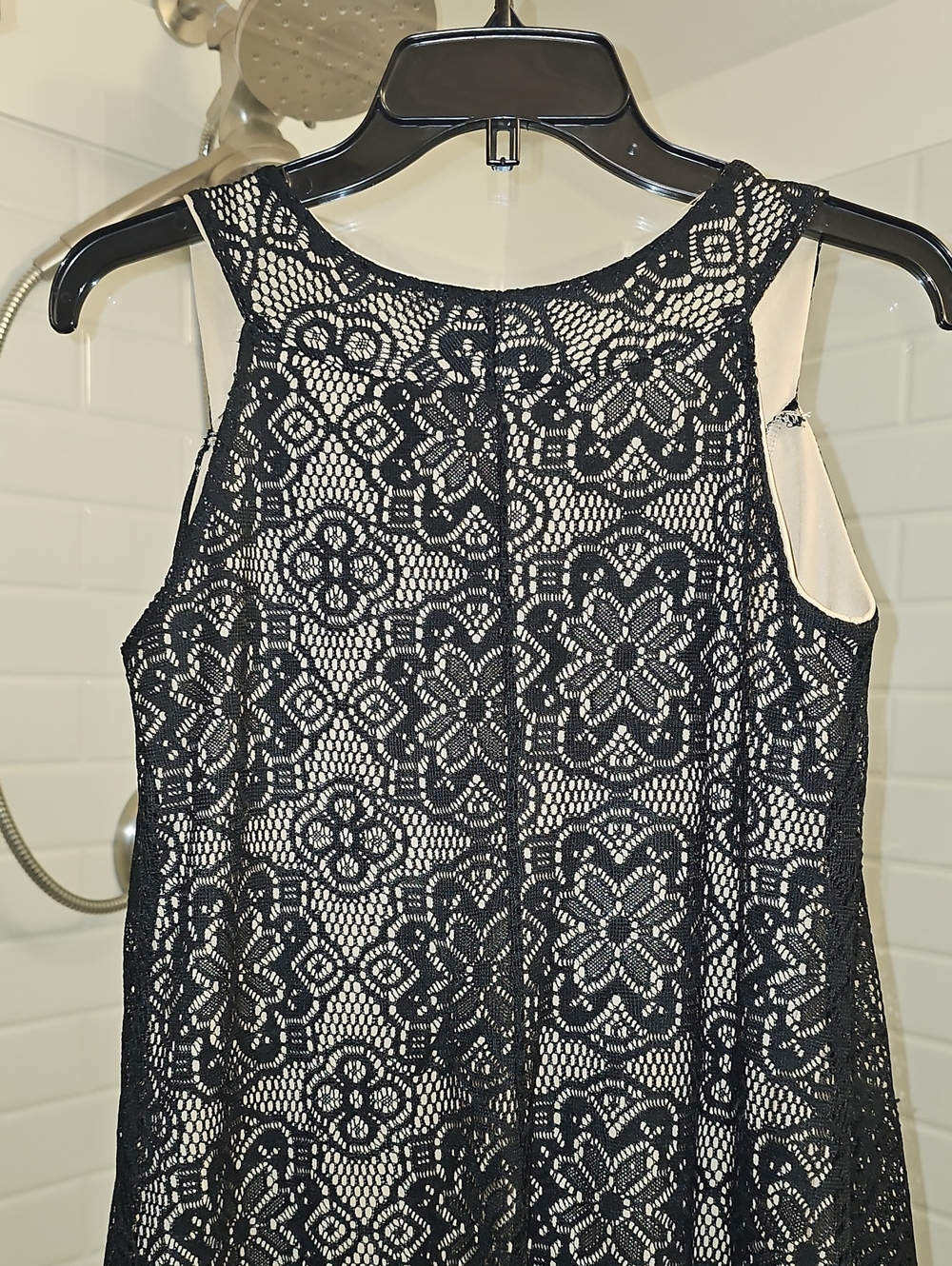 Ellen Parker Women's Black Lace Overlay A-Line Dress. NWT. Size Small. - Picture 4 of 6